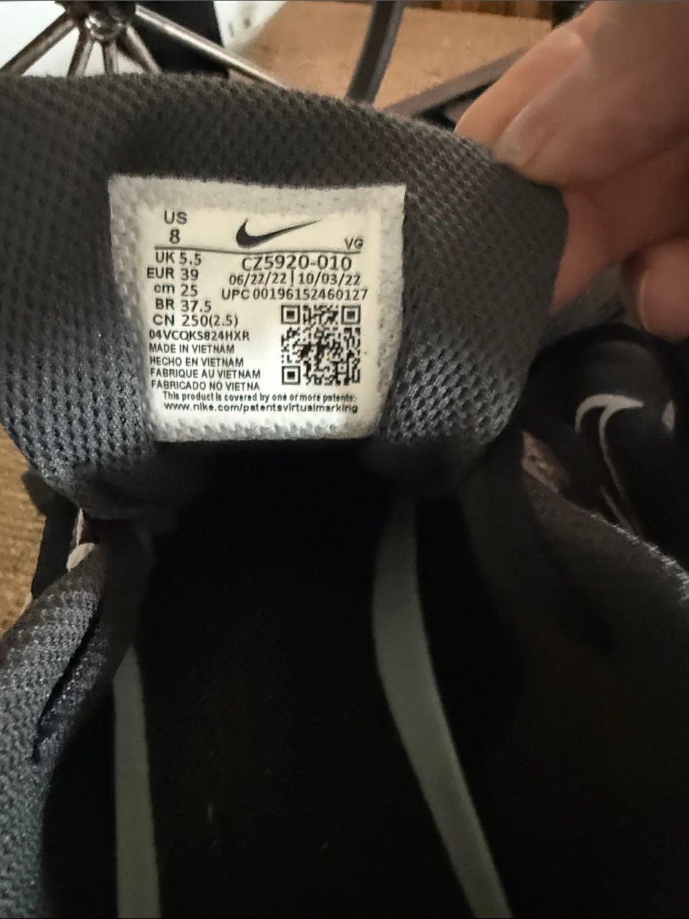 Nike Black and White Women's Athletic Softball Shoes